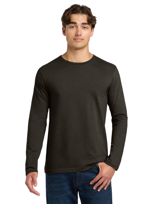 Men's Pocketless Long Sleeve T-Shirt - 64400 - Dark Chocolate