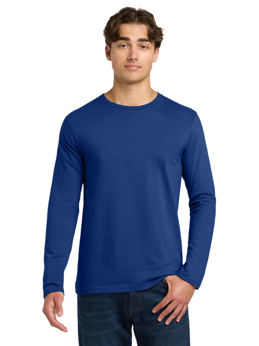 Men's Pocketless Long Sleeve T-Shirt - 64400 - Fan Deep Royal