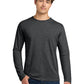Men's Pocketless Long Sleeve T-Shirt - 64400 - Heather Dark Grey