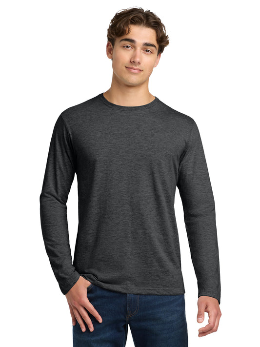 Men's Pocketless Long Sleeve T-Shirt - 64400 - Heather Dark Grey