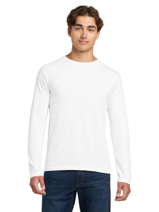Men's Pocketless Long Sleeve T-Shirt - 64400 - White