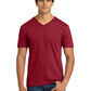Men's Pocketless V-Neck T-Shirt - 64V00 - Cherry Red