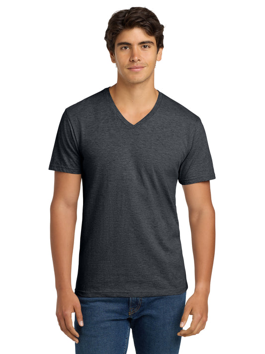 Men's Pocketless V-Neck T-Shirt - 64V00 - Dark Heather