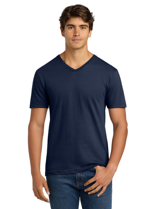 Men's Pocketless V-Neck T-Shirt - 64V00 - Navy