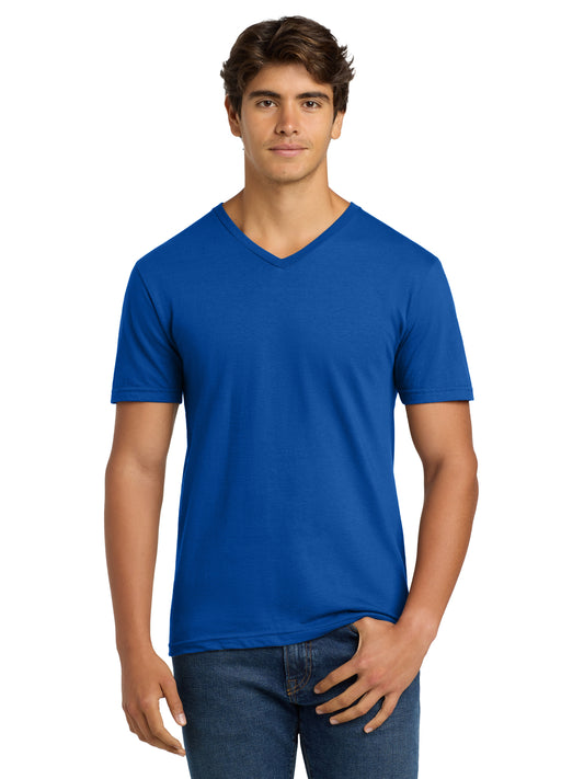 Men's Pocketless V-Neck T-Shirt - 64V00 - Royal