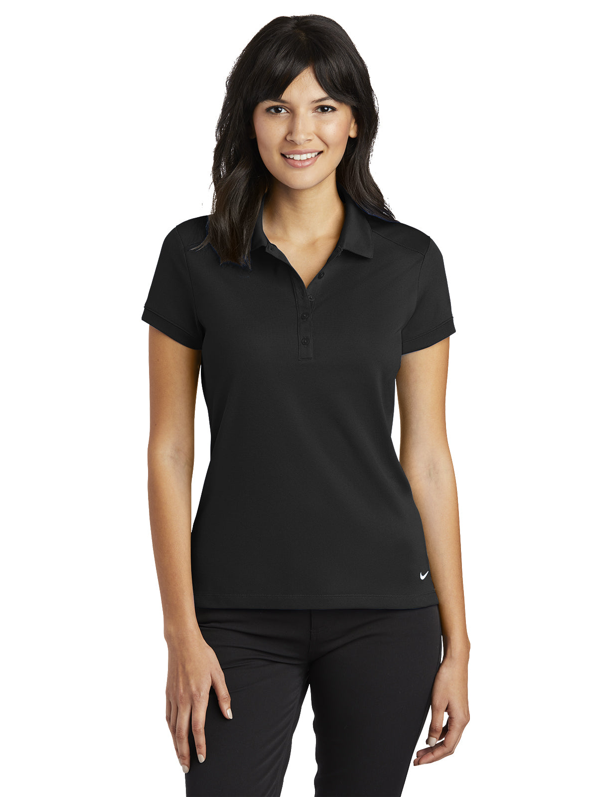 Women's Dri-FIT Pique Modern Fit Polo - 746100 - Black