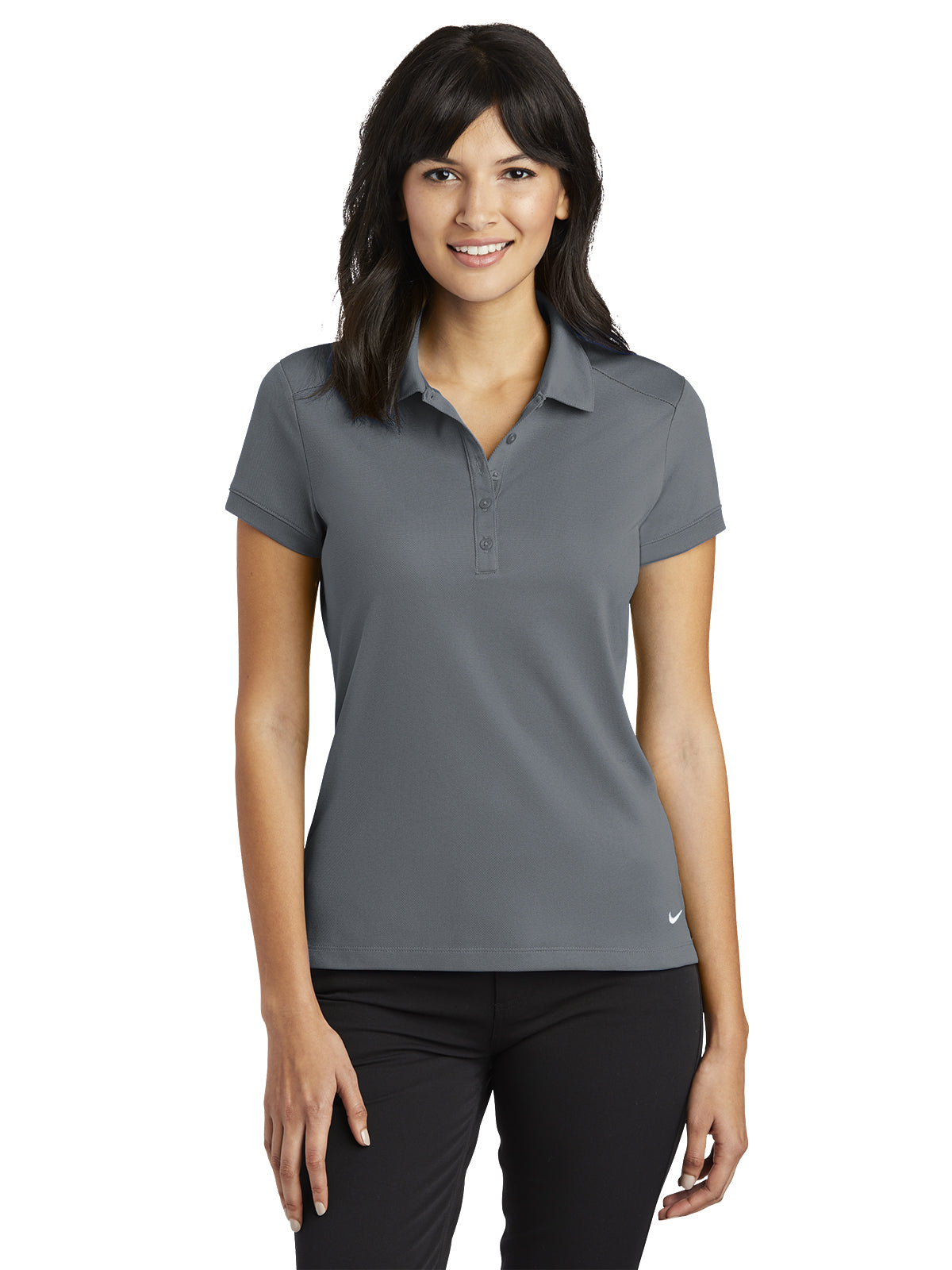 Women's Dri-FIT Pique Modern Fit Polo - 746100 - Dark Grey