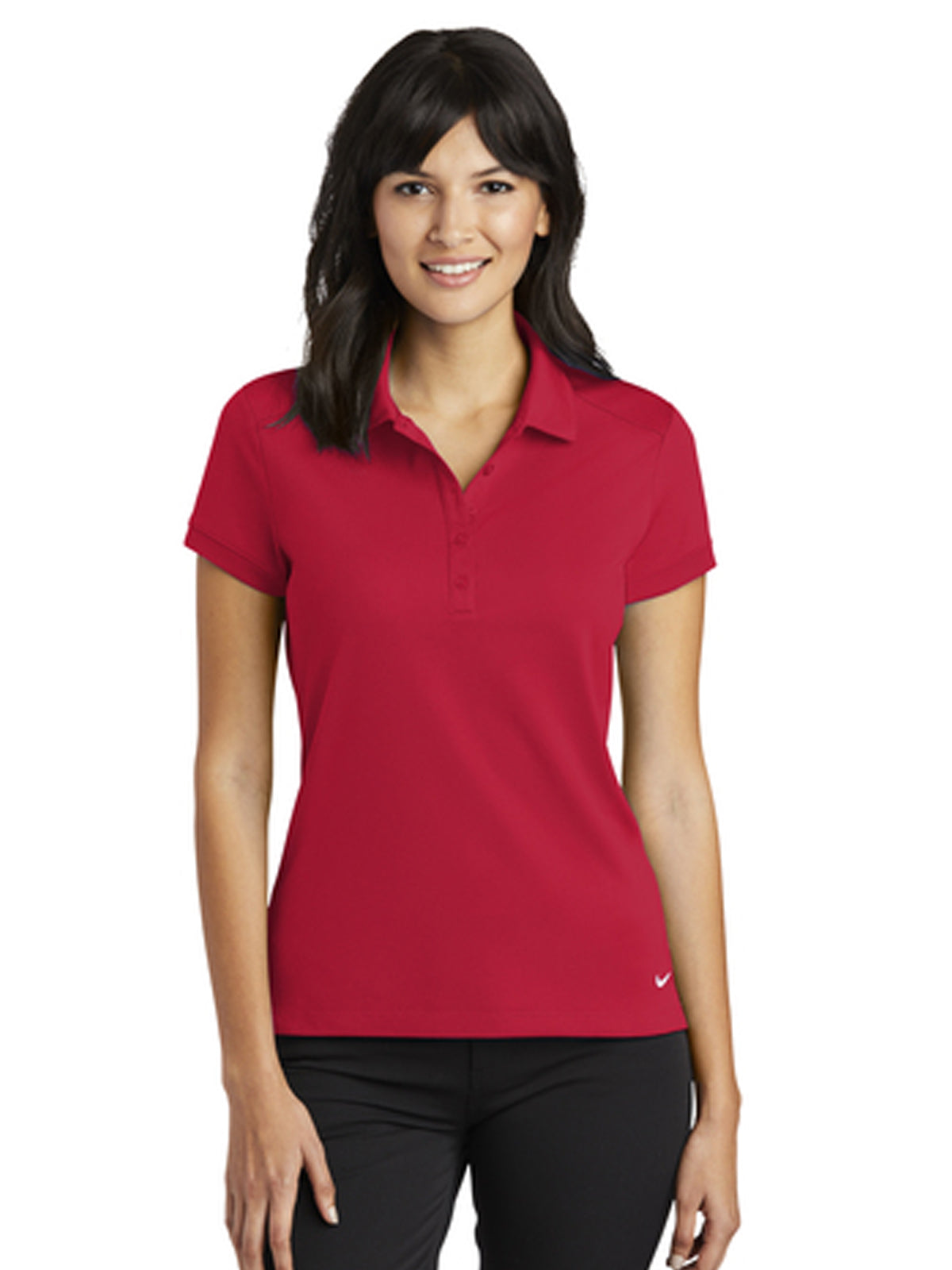 Women's Dri-FIT Pique Modern Fit Polo - 746100 - Gym Red