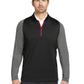 Men's Dri-FIT Stretch 1/2-Zip Cover-Up Sweatshirt - 779795 - Black/ Dark Grey/ Gym Red