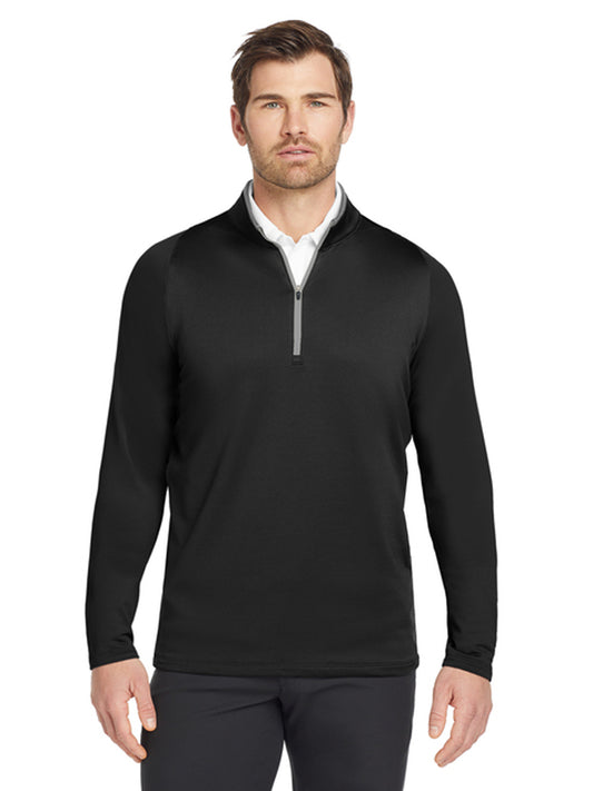 Men's Dri-FIT Stretch 1/2-Zip Cover-Up Sweatshirt - 779795 - Black/ Dark Grey