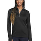 Women's Dri-FIT Stretch 1/2-Zip Cover-Up Sweatshirt - 779796 - Black/ Dark Grey