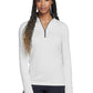 Women's Dri-FIT Stretch 1/2-Zip Cover-Up Sweatshirt - 779796 - White/ Dark Grey