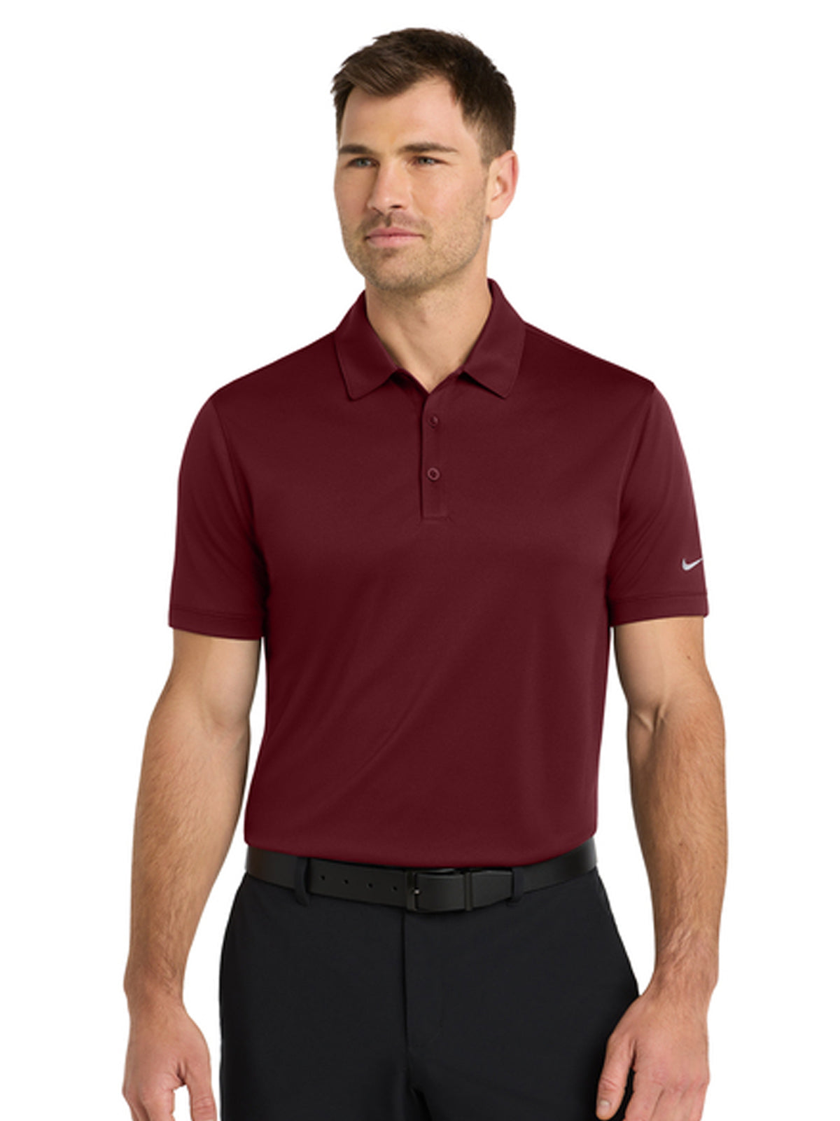 Men's Dri-FIT Players Modern Fit Polo - 799802 - Team Red
