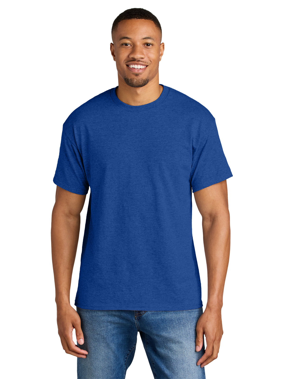 Men's DryBlend MVS T-Shirt - 8000 - Heather Deep Royal