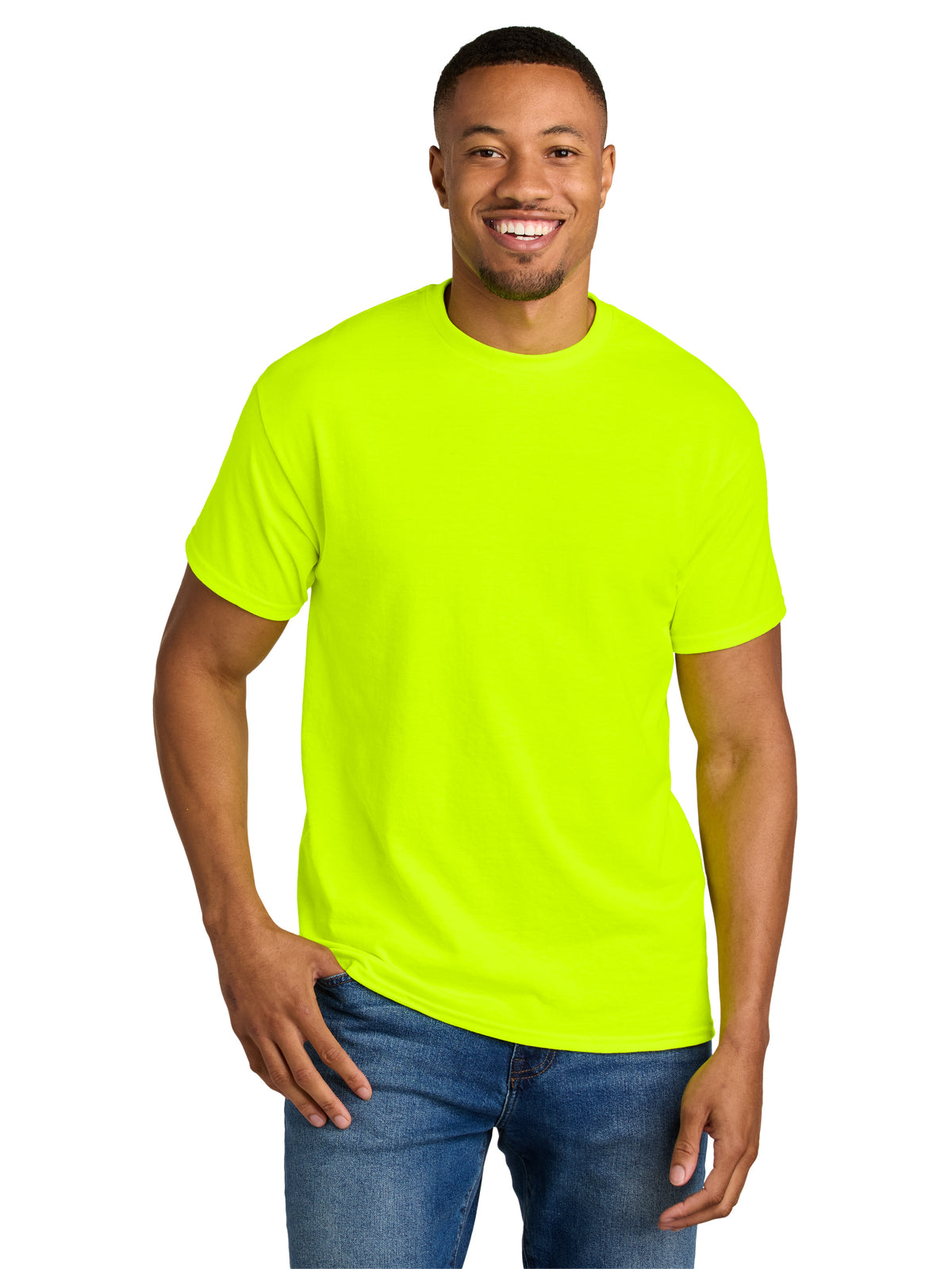 Men's DryBlend MVS T-Shirt - 8000 - Safety Green