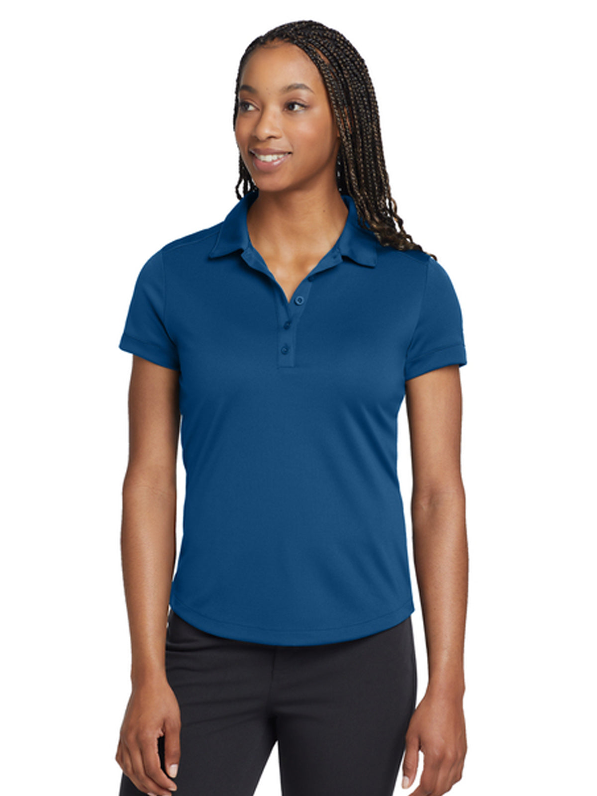 Women's Dri-FIT Players Modern Fit Polo - 811807 - Gym Blue