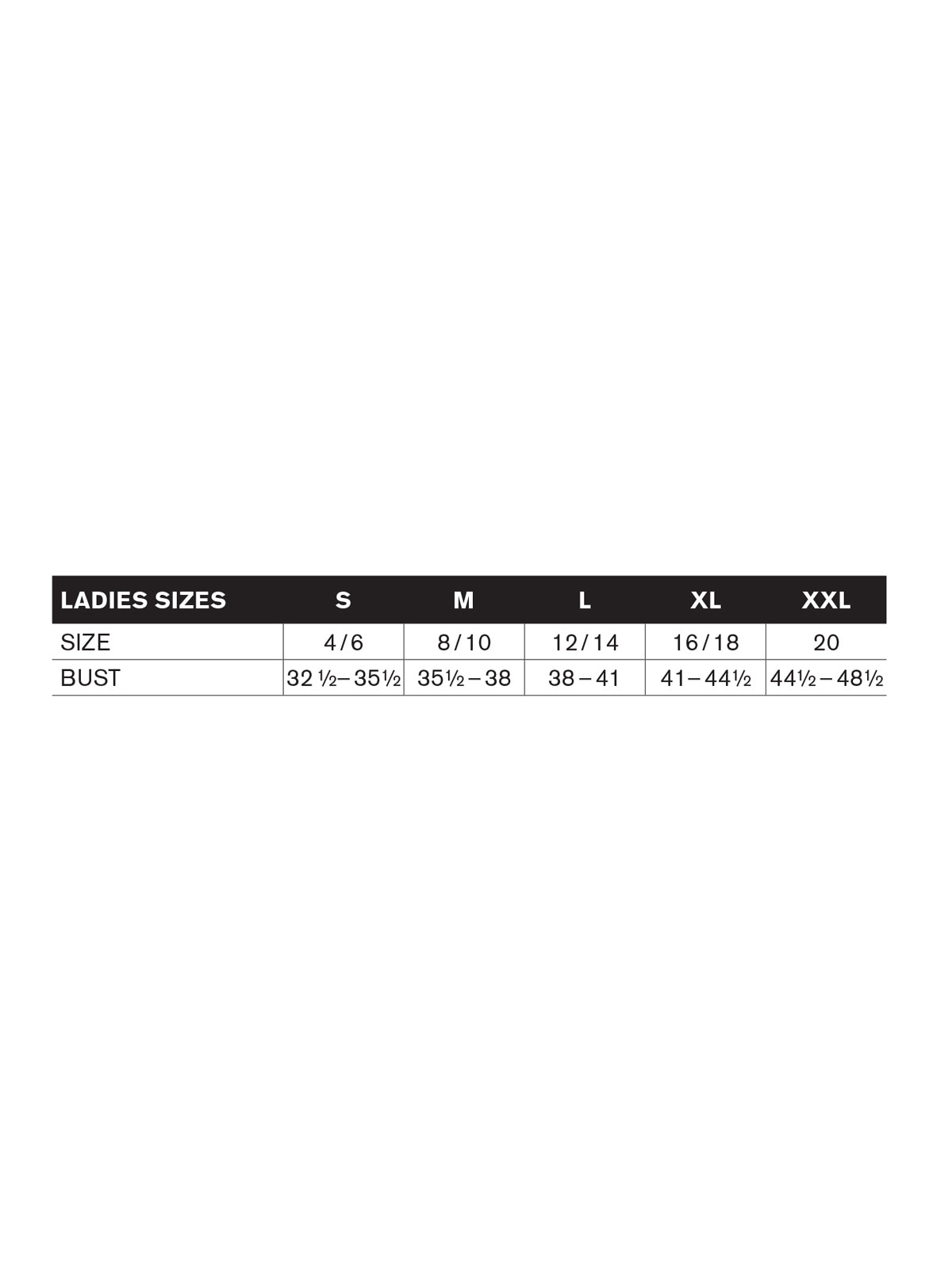 SIZECHART