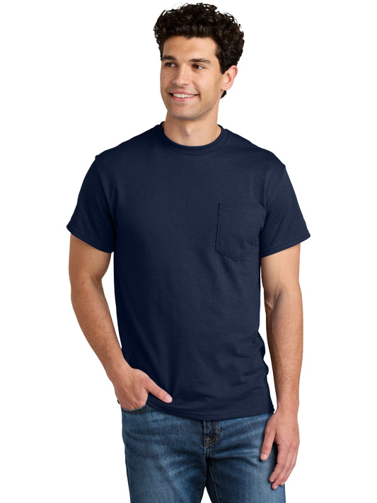 Men's DryBlend One-Pocket MVS T-Shirt - 8300 - Navy