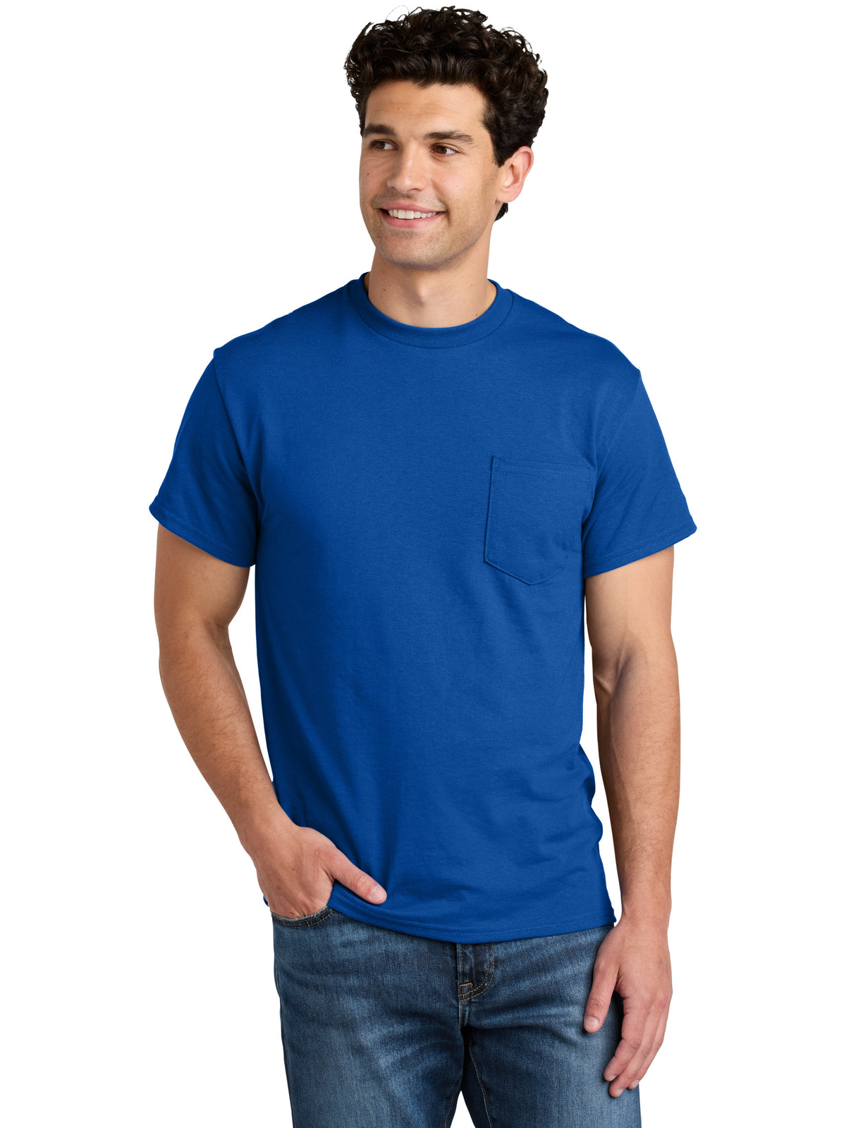 Men's DryBlend One-Pocket MVS T-Shirt - 8300 - Royal