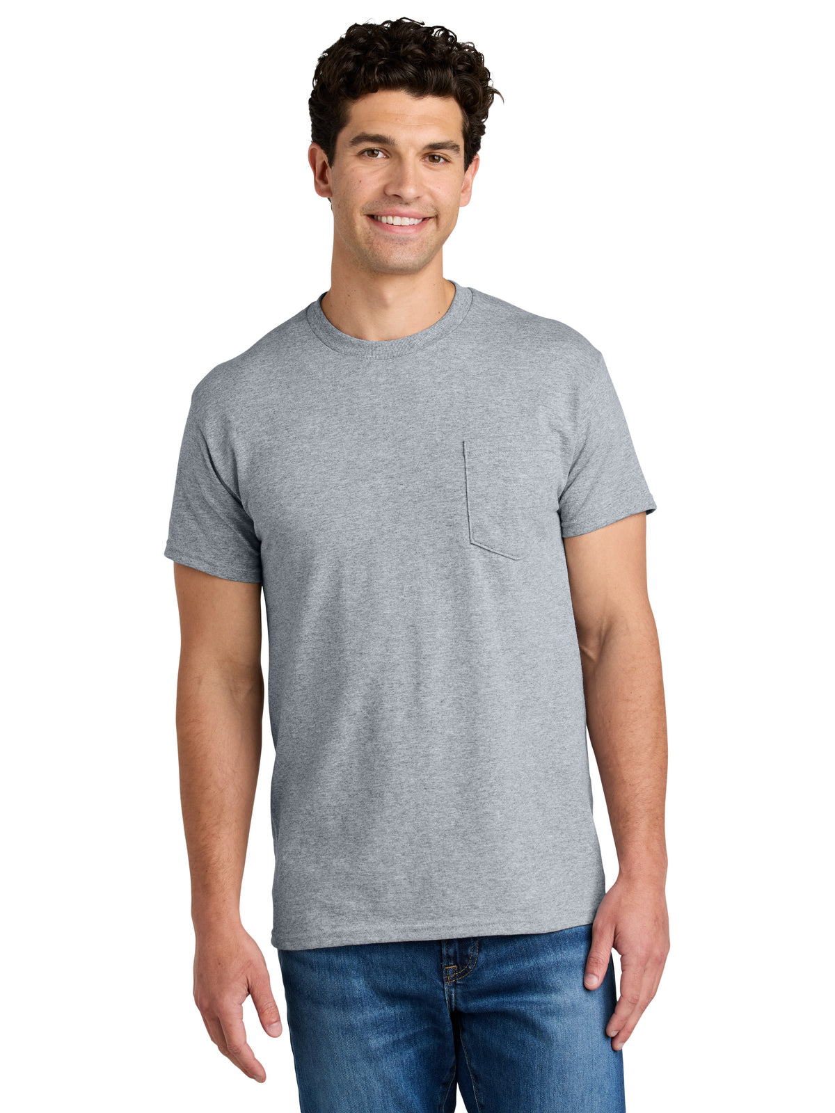 Men's DryBlend One-Pocket MVS T-Shirt - 8300 - Sport Grey