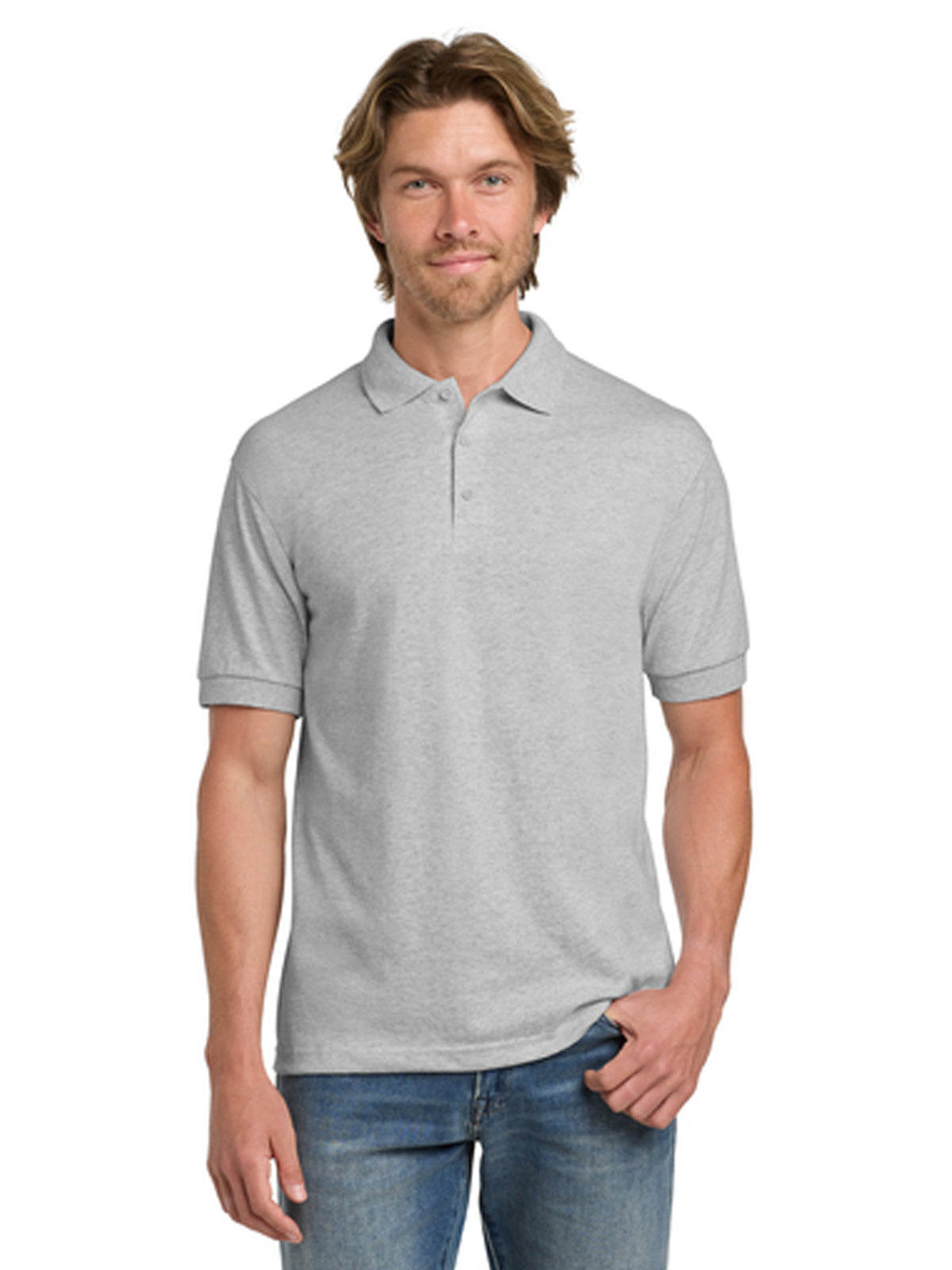 Men's Pocketless DryBlend Sport Polo - 8800 - Ash