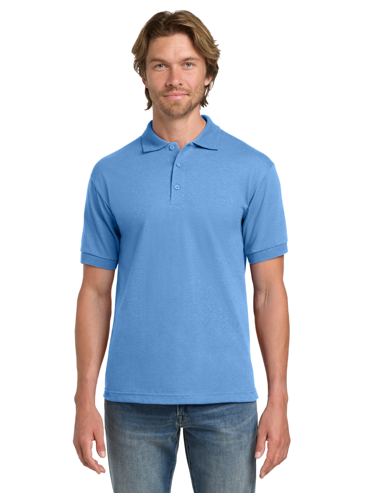 Men's Pocketless DryBlend Sport Polo - 8800 - Carolina Blue