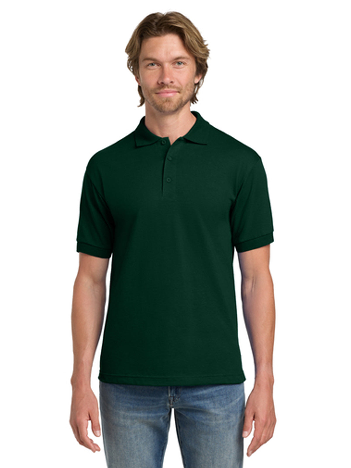 Men's Pocketless DryBlend Sport Polo - 8800 - Forest