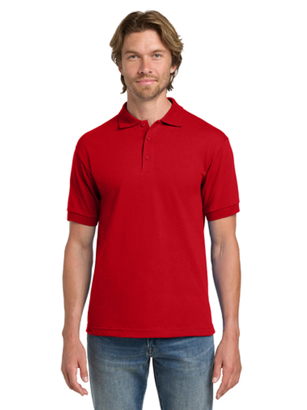 Men's Pocketless DryBlend Sport Polo - 8800 - Red