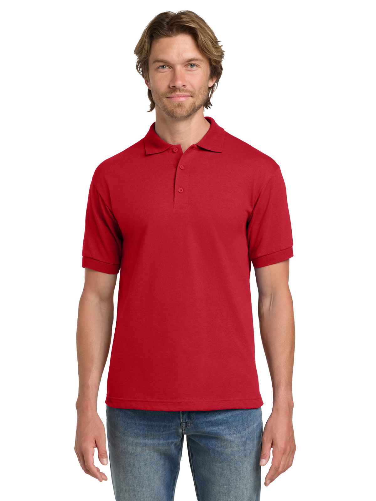 Men's Pocketless DryBlend Sport Polo - 8800 - Red