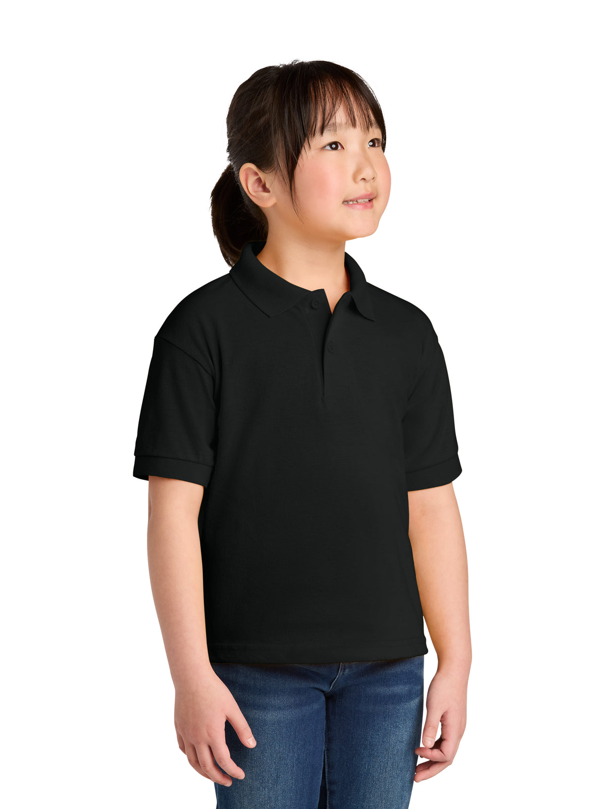 Youth DryBlend Jersey Polo - 8800B - Black