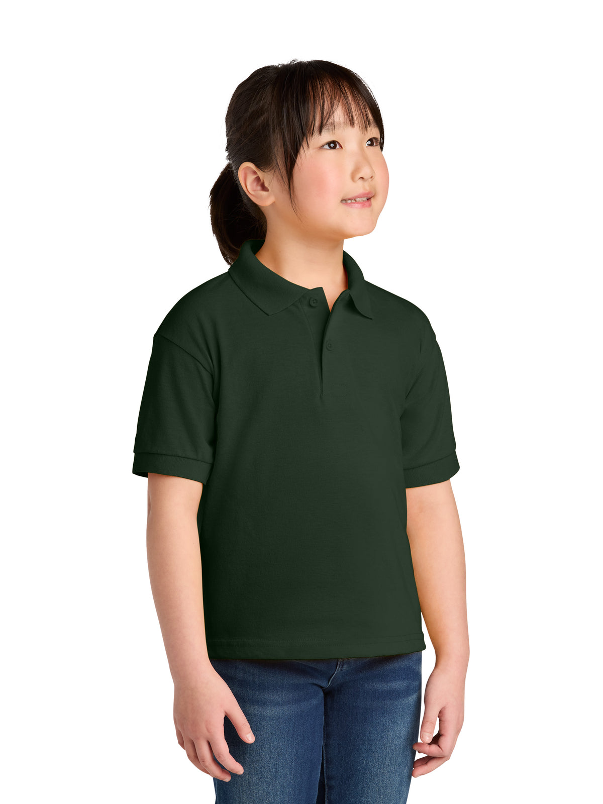 Youth DryBlend Jersey Polo - 8800B - Forest Green