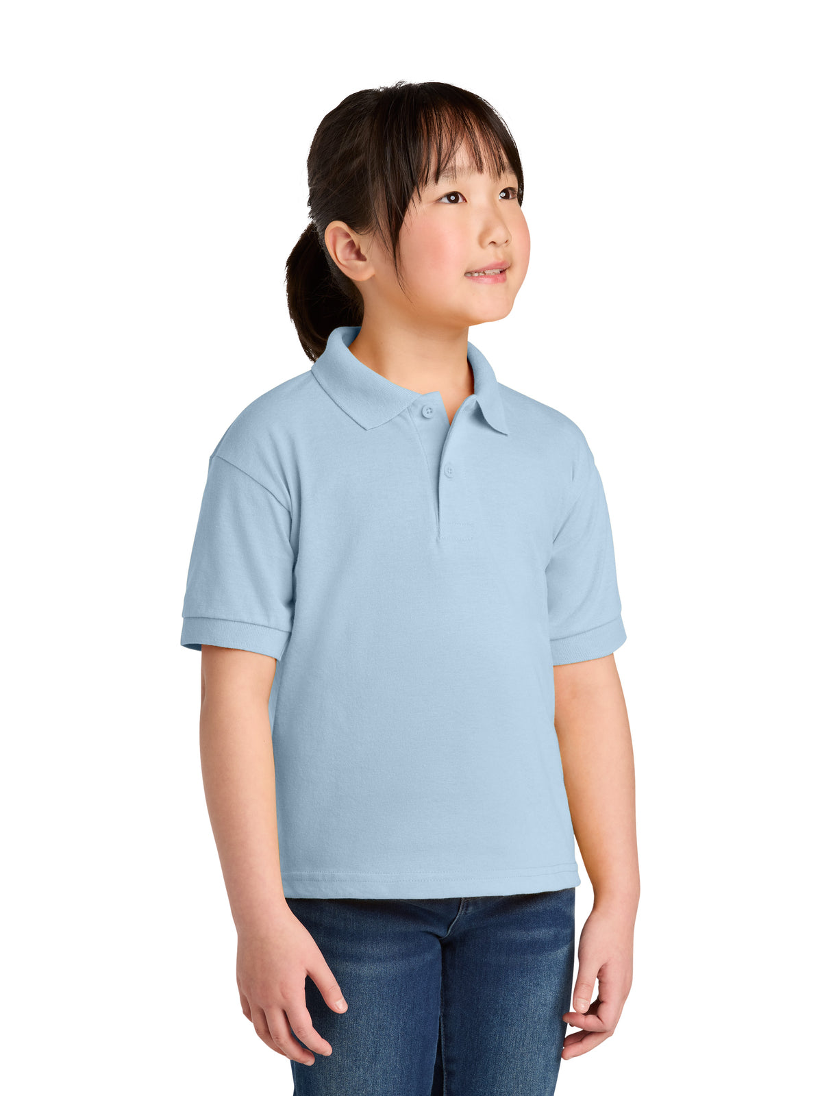 Youth DryBlend Jersey Polo - 8800B - Light Blue