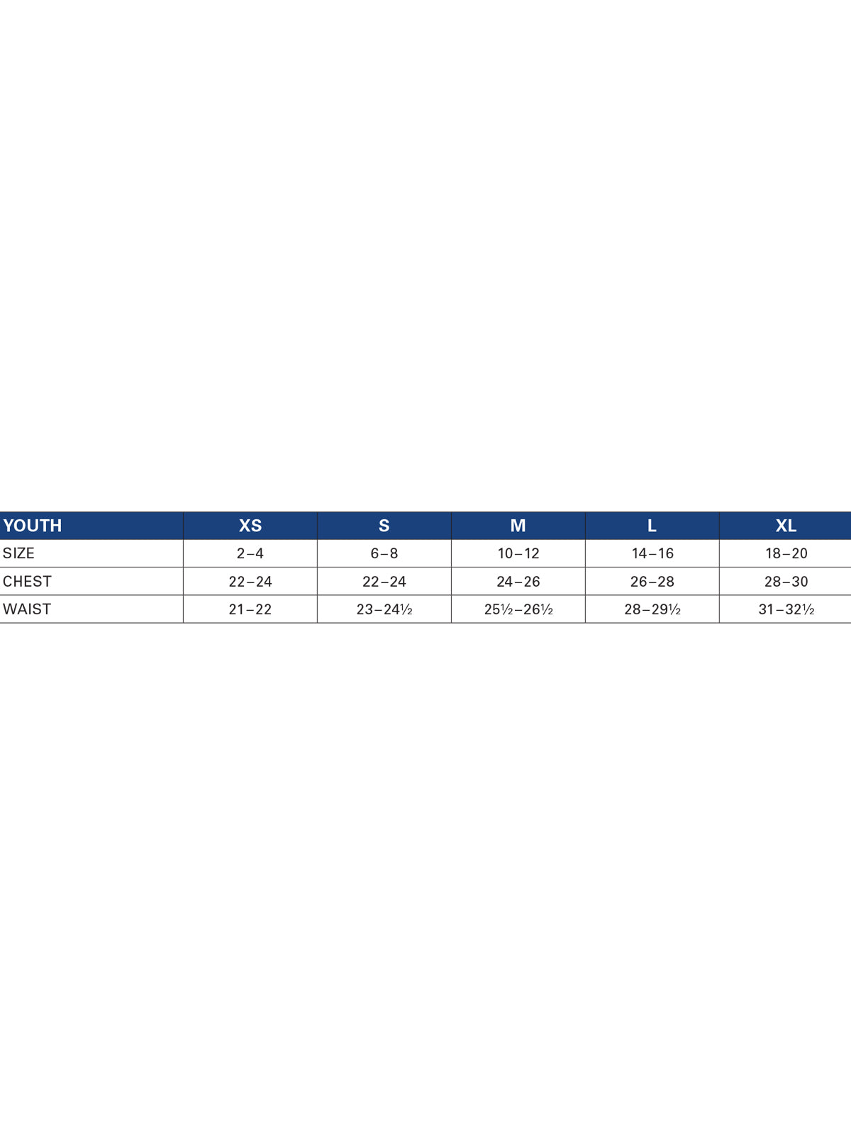 SIZECHART
