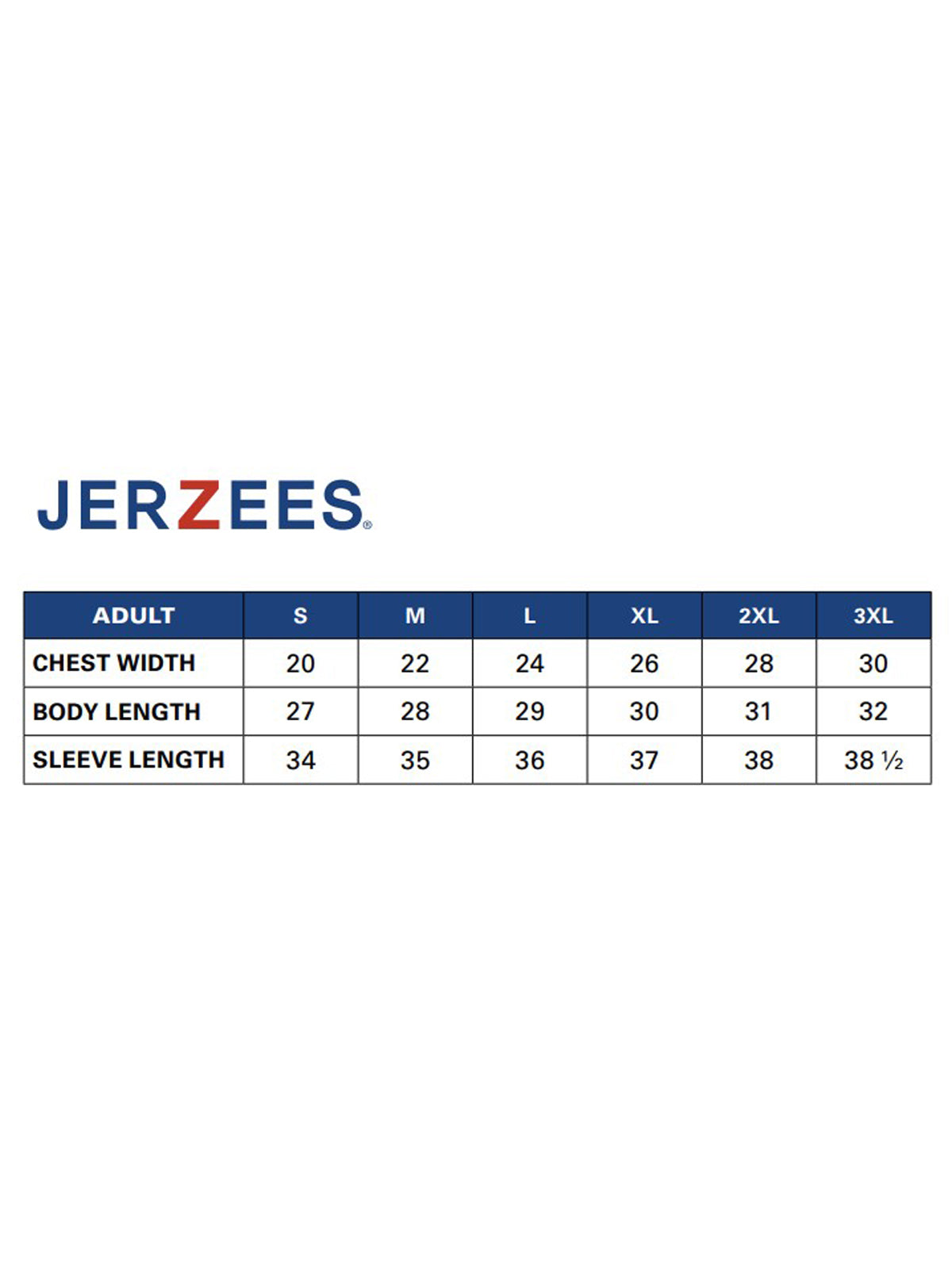 SIZECHART