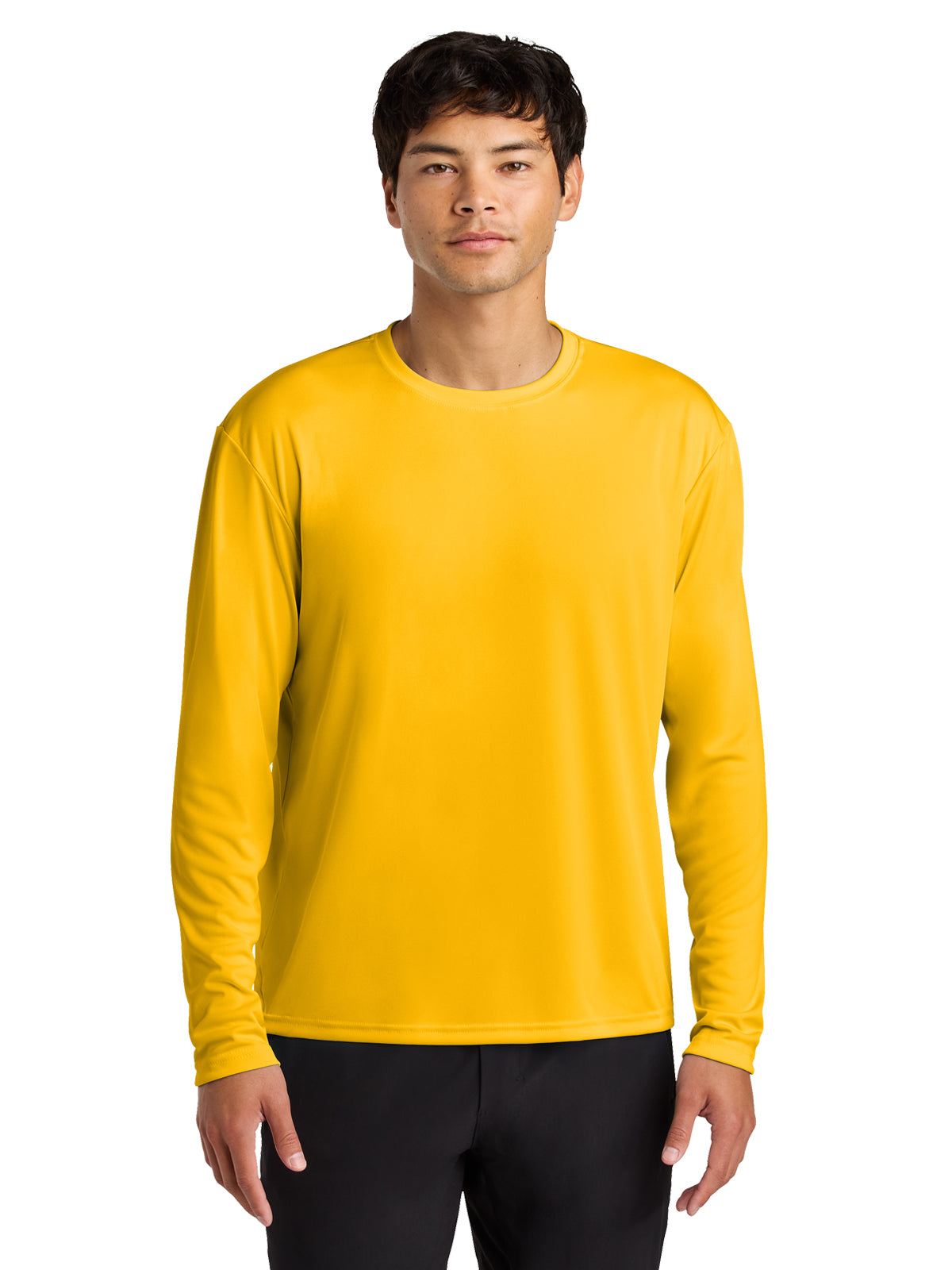 Men's Pocketless Cooling Performance Long Sleeve Tee - A4N3165 - Gold