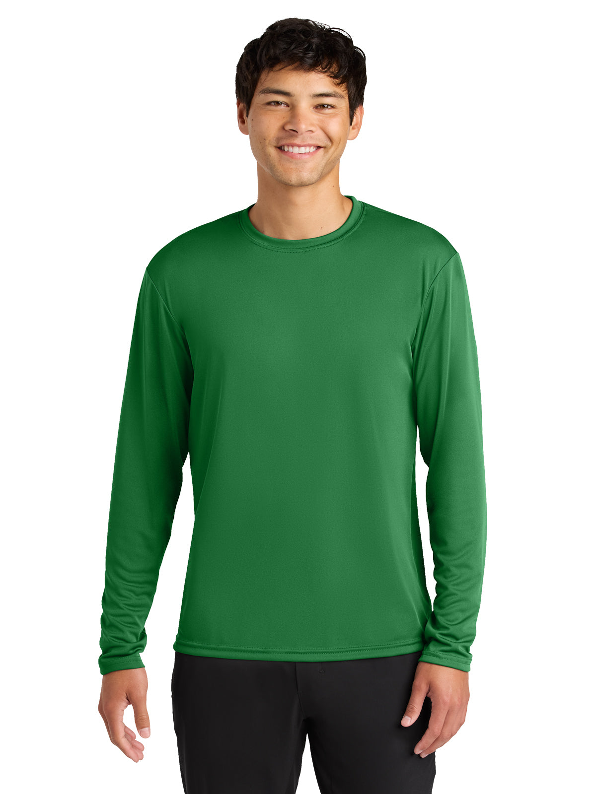 Men's Pocketless Cooling Performance Long Sleeve Tee - A4N3165 - Kelly