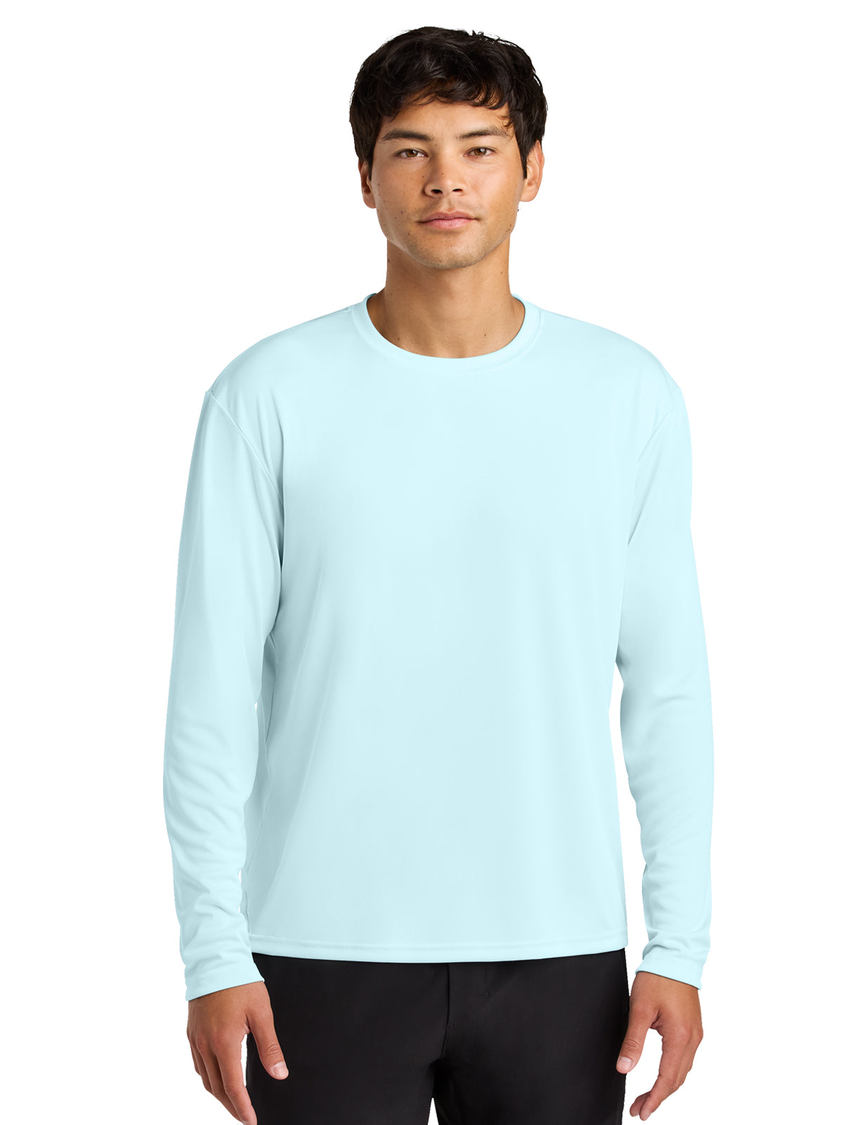 Men's Pocketless Cooling Performance Long Sleeve Tee - A4N3165 - Pastel Blue