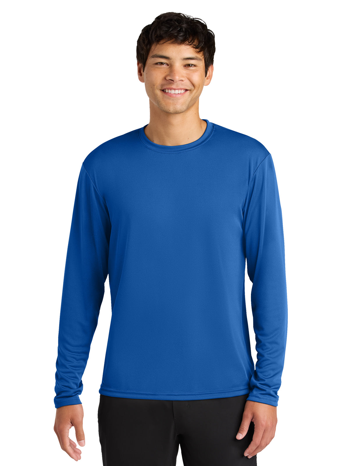 Men's Pocketless Cooling Performance Long Sleeve Tee - A4N3165 - Royal