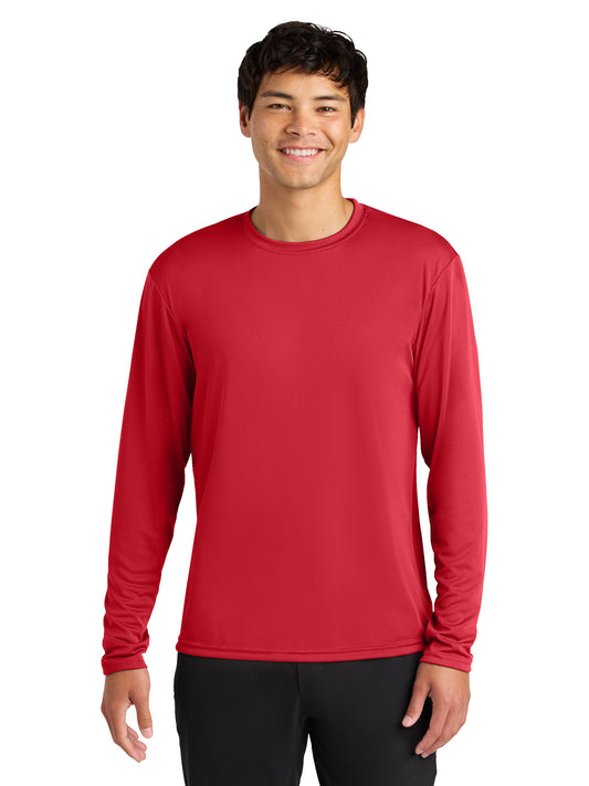 Men's Pocketless Cooling Performance Long Sleeve Tee - A4N3165 - Scarlet
