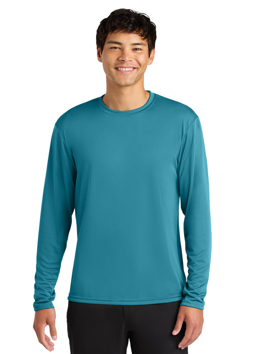 Men's Pocketless Cooling Performance Long Sleeve Tee - A4N3165 - Teal