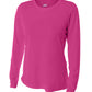 Women's Pocketless Cooling Performance Long Sleeve Tee - A4NW3002 - Fuchsia