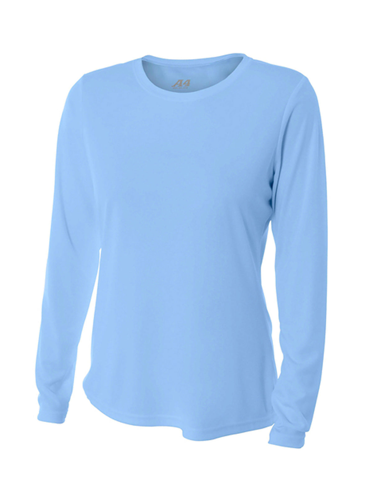 Women's Pocketless Cooling Performance Long Sleeve Tee - A4NW3002 - Light Blue