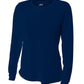 Women's Pocketless Cooling Performance Long Sleeve Tee - A4NW3002 - Navy