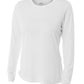 Women's Pocketless Cooling Performance Long Sleeve Tee - A4NW3002 - White