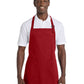 Unisex 2-Pocket Full-Length Apron - A500 - Red