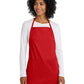 Women's Three-Pocket Full-Length Apron - A520 - Red