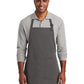 Unisex 2-Pocket Full-Length Bib Apron - A600 - Charcoal