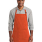 Unisex 2-Pocket Full-Length Bib Apron - A600 - Orange