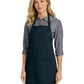 Women's Three-Pocket Easy Care with Stain Release Full Length Apron - A703 - Navy