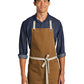 Unisex 2-Pocket Canvas Full-Length Apron - A815 - Duck Brown/ Stone